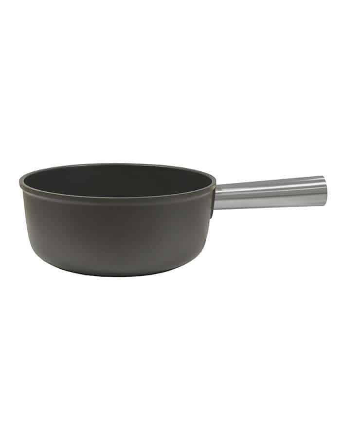 Cast aluminum fondue pot