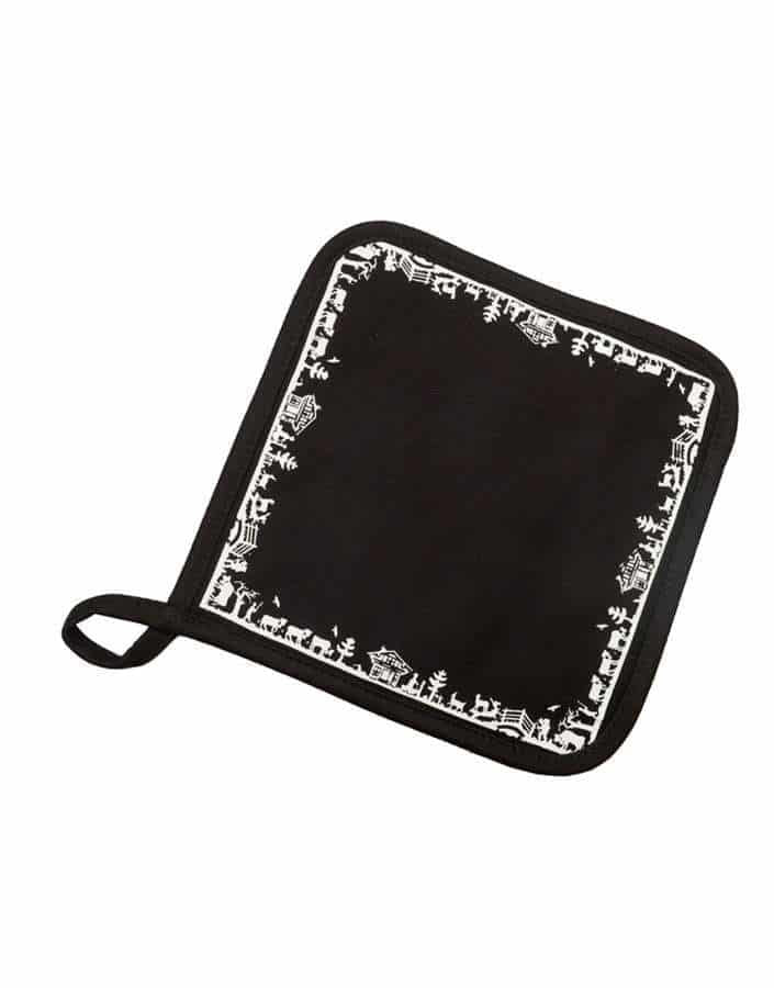 pot holder black alps Heidi cheese line