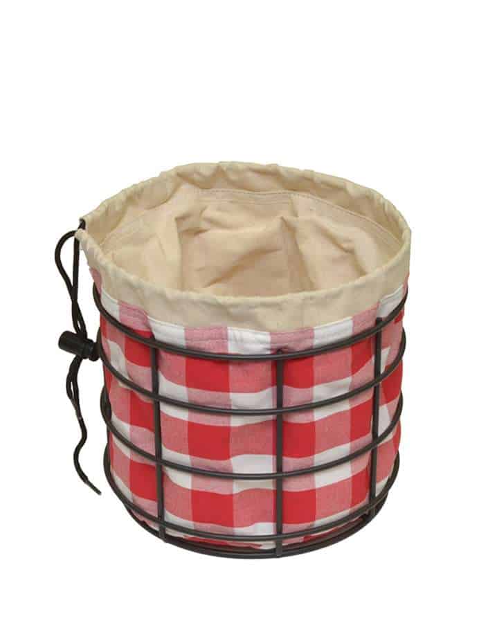 Vichy Potato Bag with Metal Basket