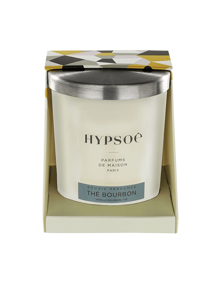 Silver Cover Candle - Bourbon Tea