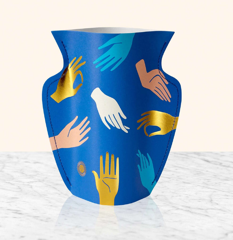 Hamsa Mini Paper Vase