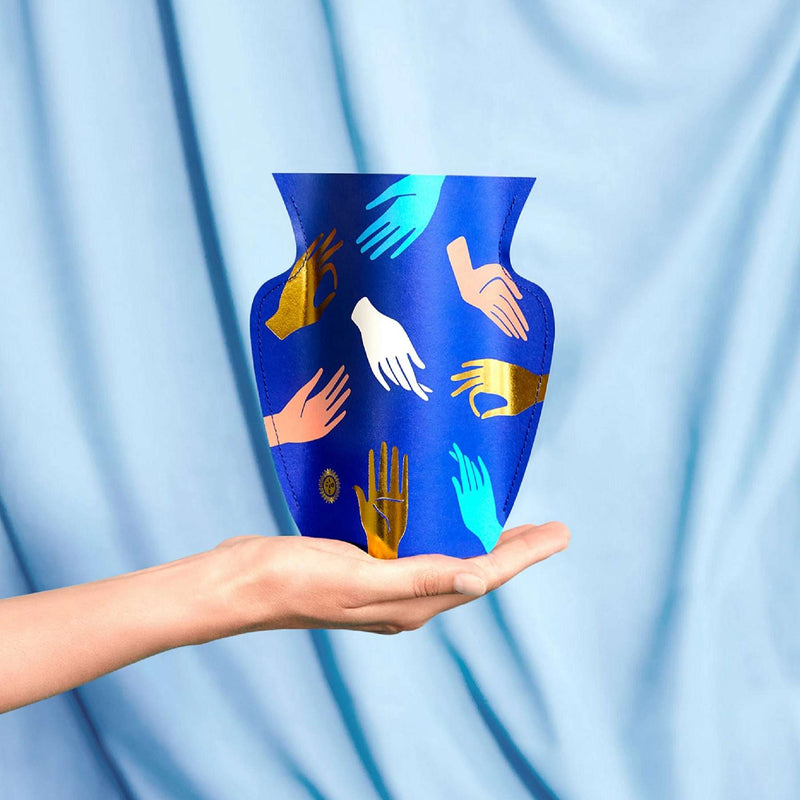 Hamsa Mini Paper Vase