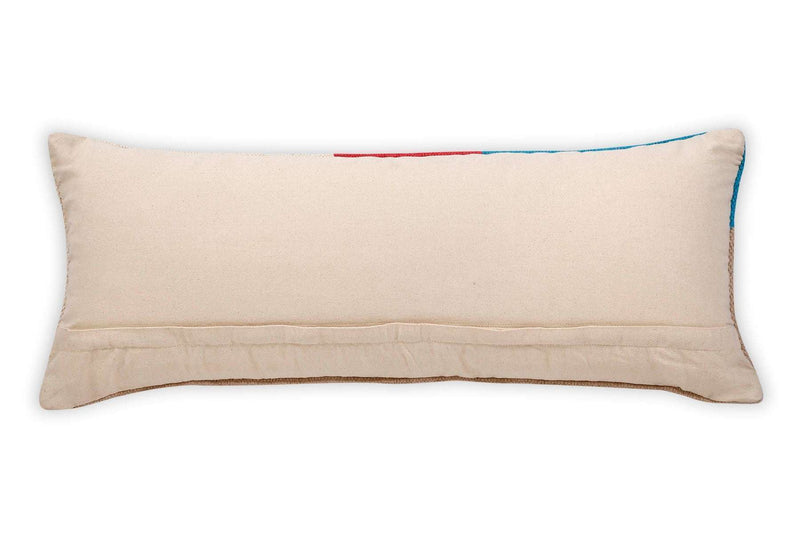 Leh Handcrafted Lumbar Pillow, Multicolor