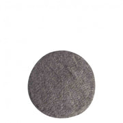 Handmade round cushion with sheep knots