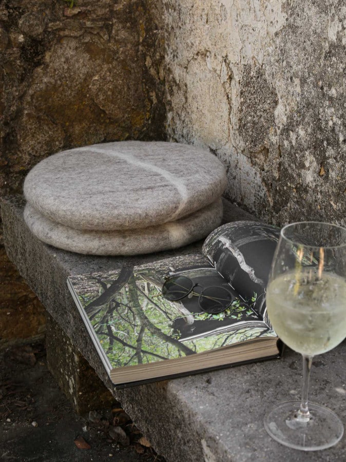 Handmade stone shaped cushion