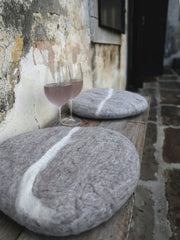 Handmade stone shaped cushion