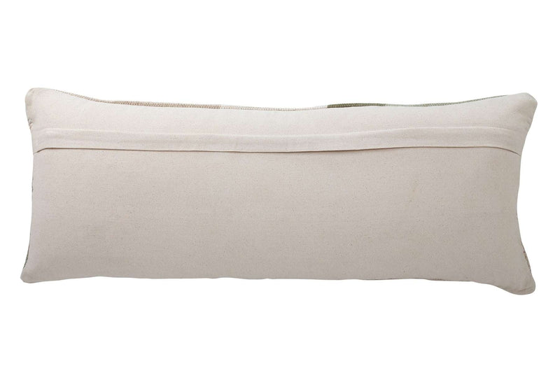 Handmade Geo Shapes Lumbar Pillow - Sage