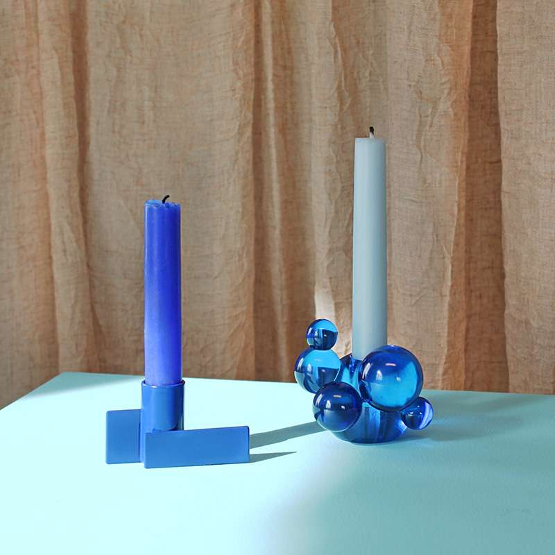 Bubble Candle Holder - Blue