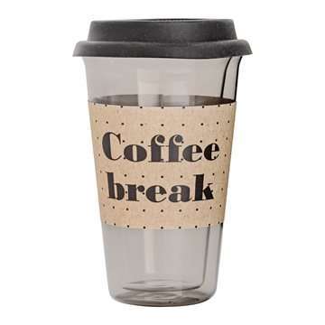 Coffee cup glass " coffee break "