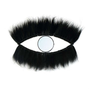 black grass feather eye mirror Bazar Bizar