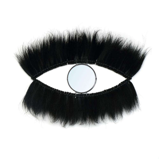 black grass feather eye mirror Bazar Bizar