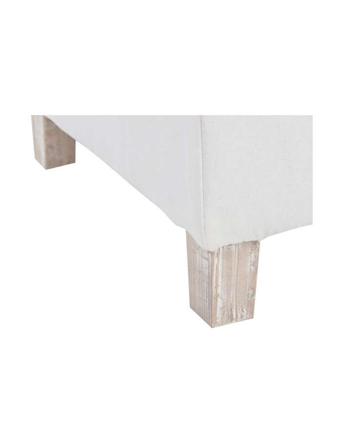 Square Pouf - White