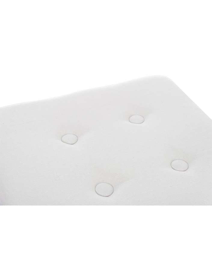 Square Pouf - White