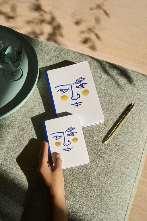 A6 Notebook with a face