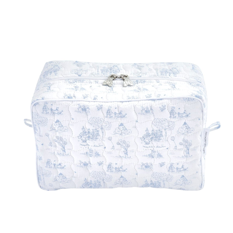 Rectangular toilet bag printed