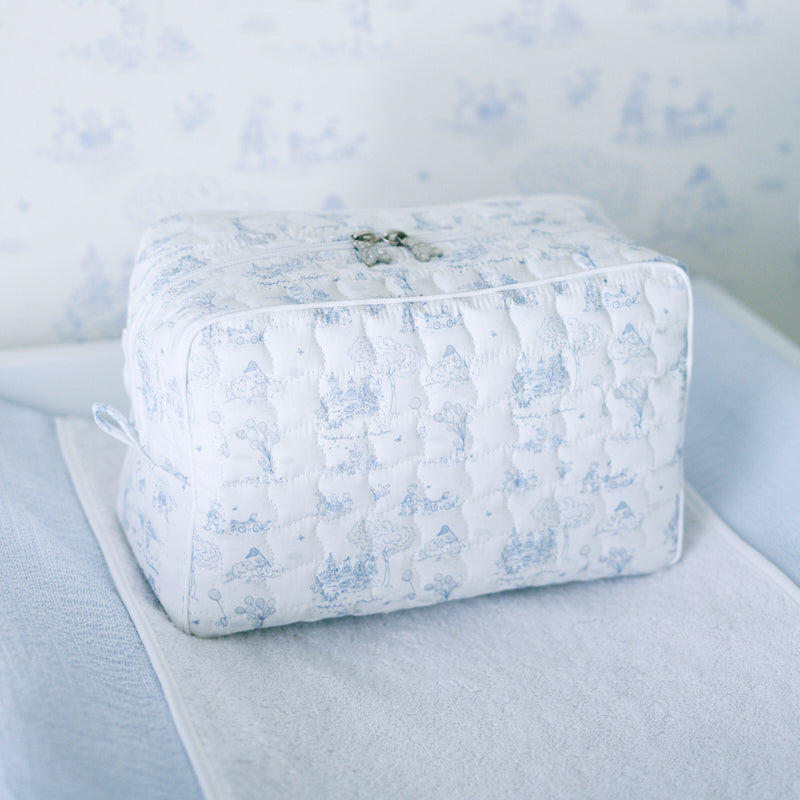 Rectangular toilet bag printed