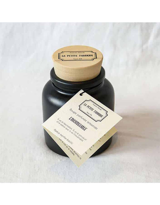 the unfforgetable candle apothecary la petite fabrique scented candle