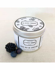 Natural fruit scented candle artisanal rapeseed wax candle jar of jam la petite fabrique