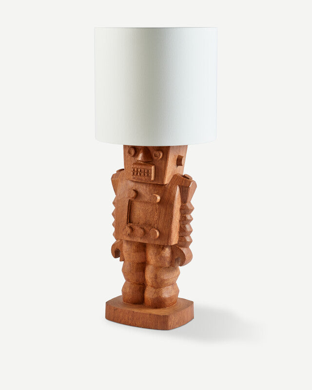 Robot Lamp Base - Cognac