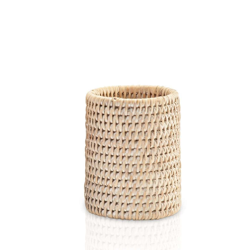 Light Rattan Toothbrush Holder