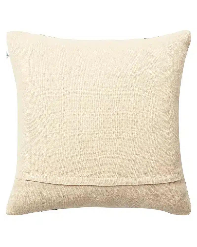 Linen Cushion Cover Kiran - Spicy Yellow/Taupe