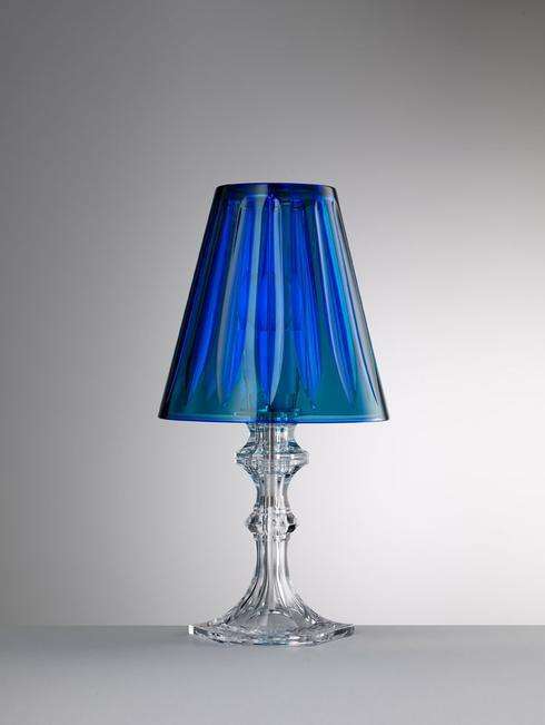 Piramide scarlet lamp blue acrylic Mario luca giusti