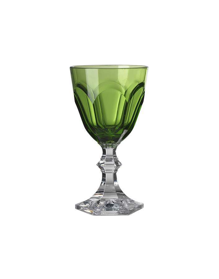 Dolce Vita White Wine Glass Green