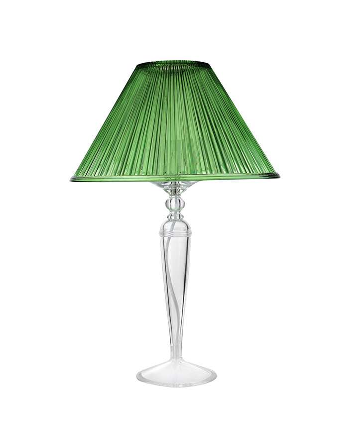 Green Pleated Table Lamp