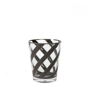 Glass with Brown Spiral