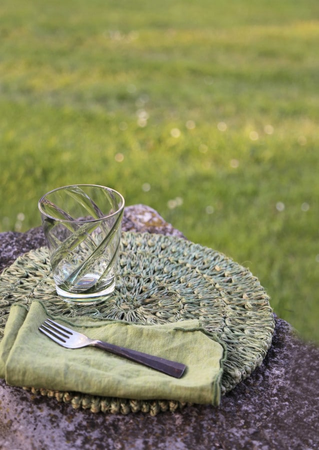 Methacrylate Glass With Spiral - Green