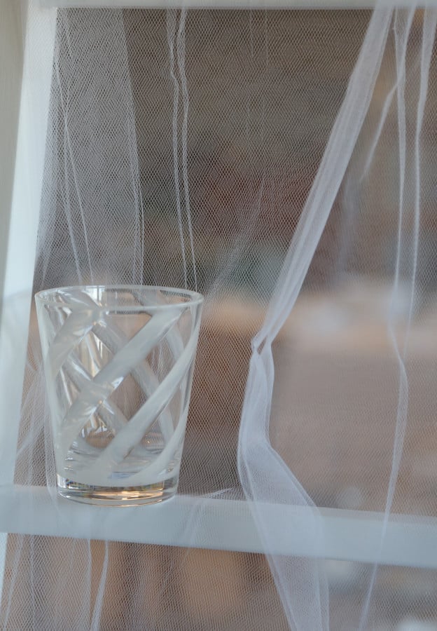 Glass with Mustered Spiral