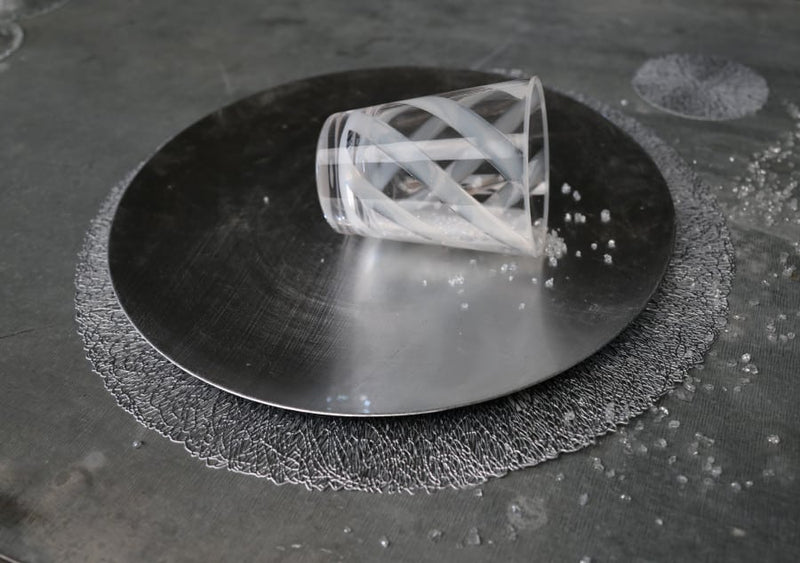 Glass with Mustered Spiral