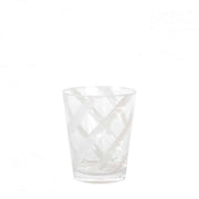 Glass with White Spiral