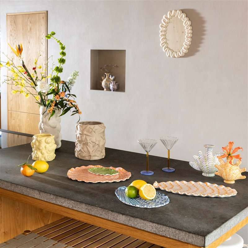 White Dribble Mirror