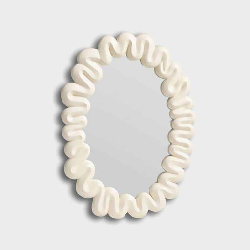 White Dribble Mirror