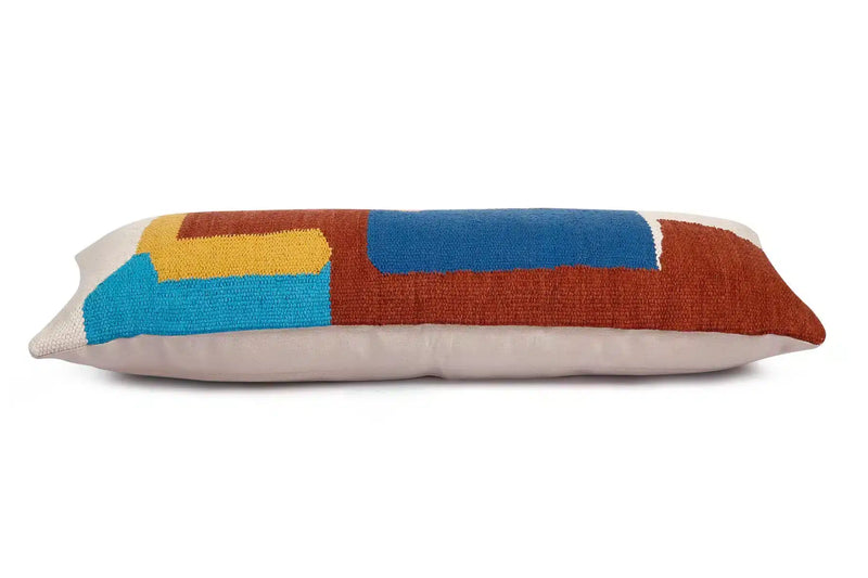 Multi Shapes Lumbar Pillow, Multicolor