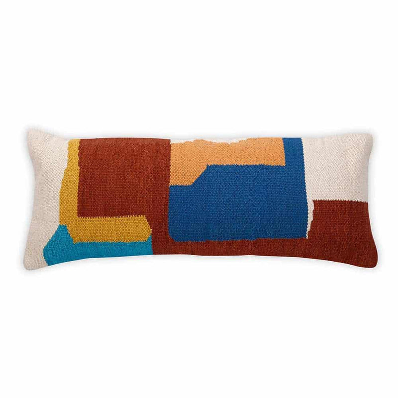 Multi Shapes Lumbar Pillow, Multicolor