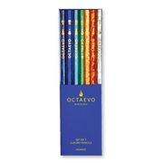 Set of 7 colorful pencils