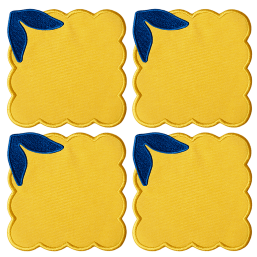 LEMON COASTERS (SET OF 4)