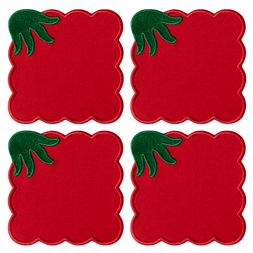 TOMATO COASTERS (SET OF 4)