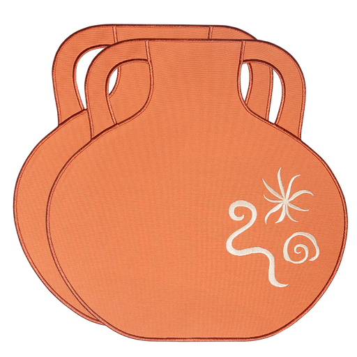 TERRACOTTA AMPHORA PLACEMATS (SET OF 2)