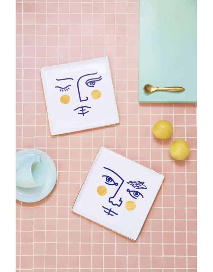 Janus Warrior Ceramic Tray