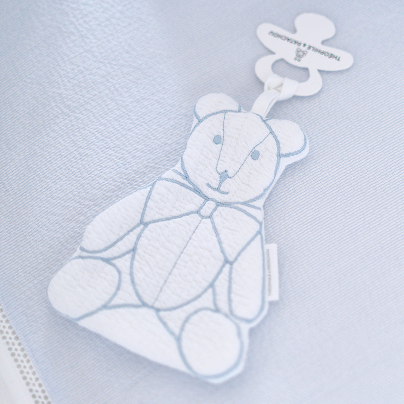 Teat holder teddy TP light blue