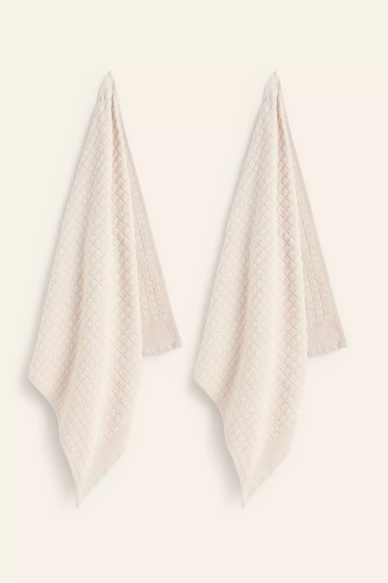 Set of 2 Oporto Kitchen Towel - Grey