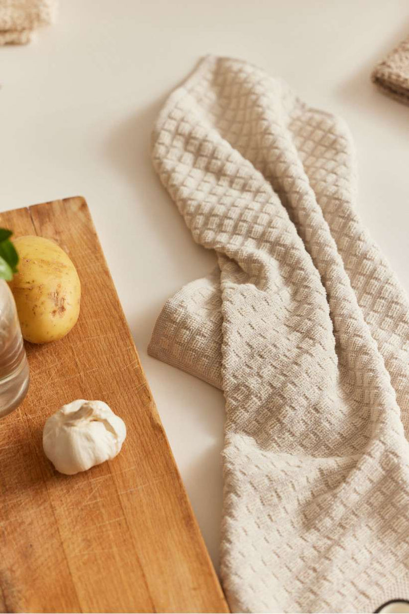 Oporto Set of 2 kitchen towel - Grey