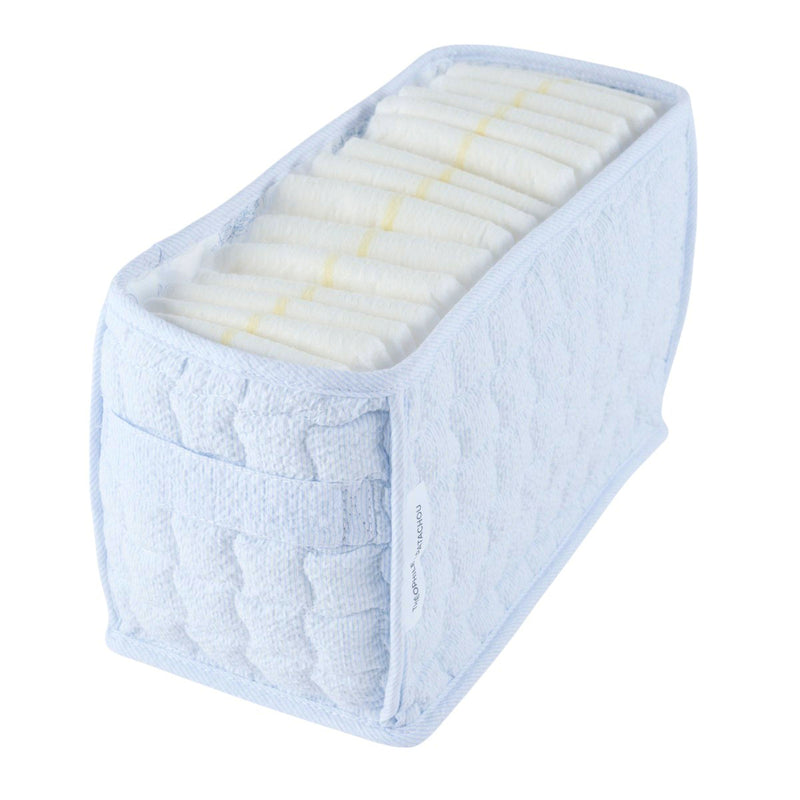 Care basket for nappies rectangular - Quilted