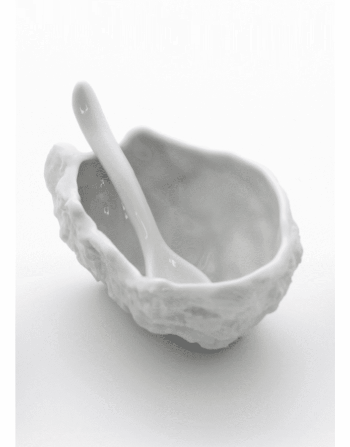 OYSTER GLOSS/MATTE 8CM WITH SPOON