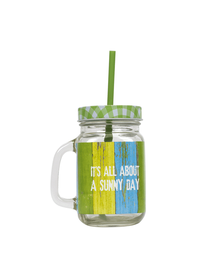 Sunny Day Drinking Jar