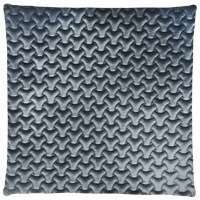 Passion Quilted Cushion Blue