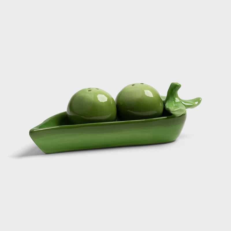 Salt & Pepper in a pea shape